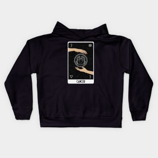 Cancer Astrology Tarot Card Kids Hoodie